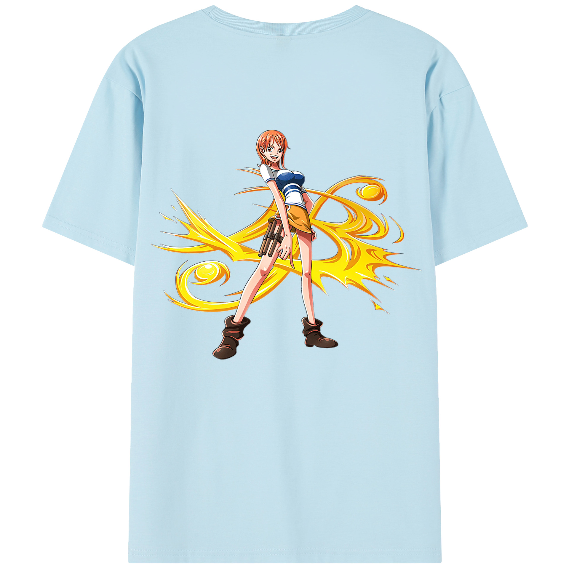 ワンピース ナミ ONE PIECE Nami 綿100％半袖Tシャツ（背面プリント）